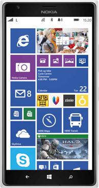 Nokia Lumia 1520 (32 GB, Weiss, 6", 20 Mpx, 4G)