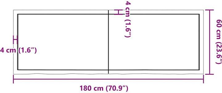 Immagine prodotto VidaXL Saba (180 x 60 x 4 cm)