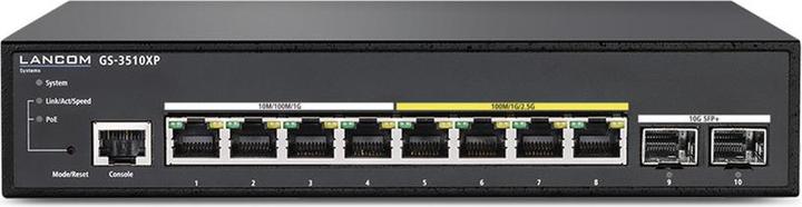 Produktbild Lancom Systems 4x RJ-45,. RJ-45, SFP+, PoE VLAN (10 Ports)