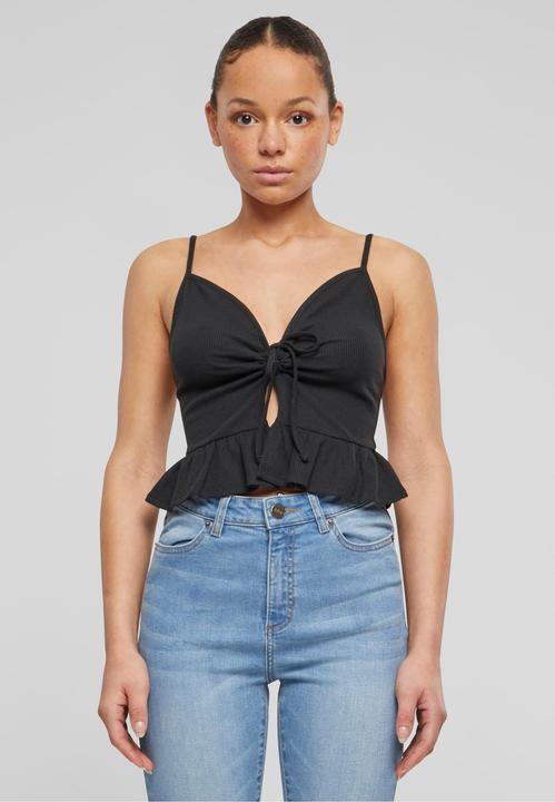 Immagine prodotto Urban Classics Top con volant in piqué Waffle da donna - 137877 (XXL)