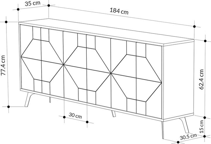 Actual product image Skye Decor Kiana (184 x 77.5 x 35 cm)