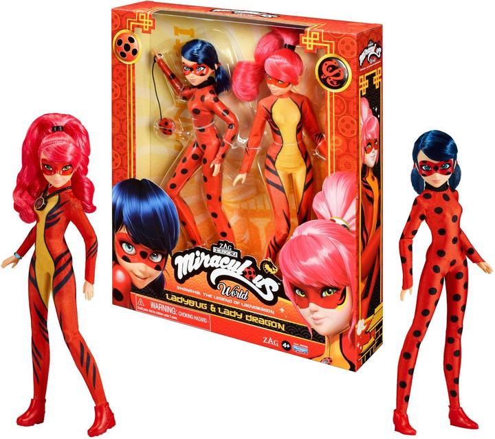 Image du produit Bandai Poupée Miraculous - Ladybug & Lady Dragon 26 cm