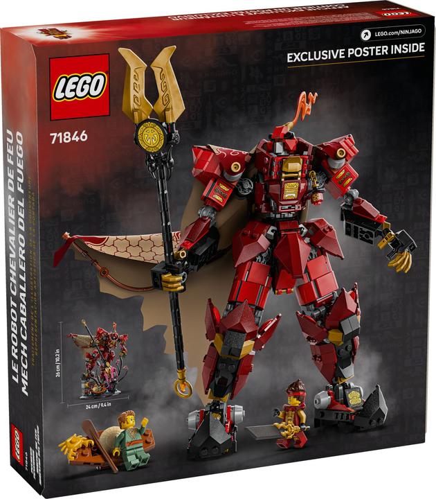 Actual product image LEGO The Fire Knight Mech (71846, LEGO Ninjago)