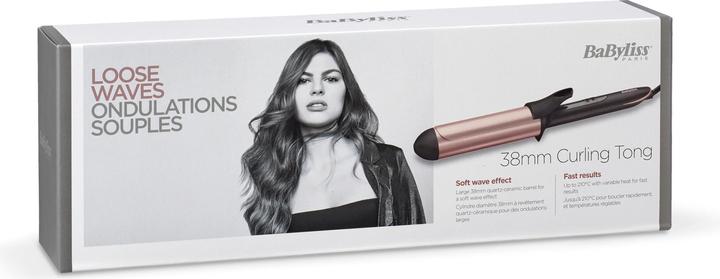 Actual product image BaByliss Curling iron Rose Quartz (38 mm)
