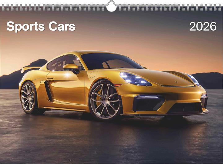 Produktbild Sports Cars 2026 - Foto-Kalender - Wand-Kalender - 42x29,7 - Autos (Harter Einband, Deutsch)