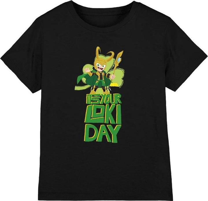 Actual product image Loki Childrens/Kids Day St Patricks Day T-Shirt (128)
