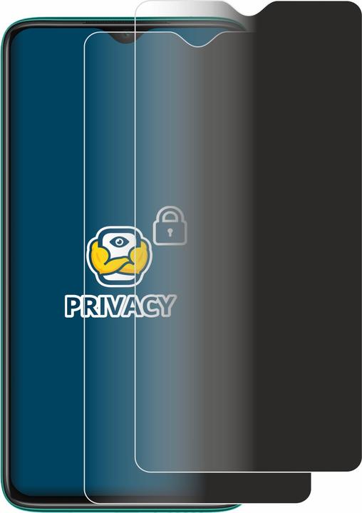 Image du produit BROTECT Film anti-regards Anti-Spy Privacy Film de protection contre la lumière bleue (2 pièce(s), Xiaomi Redmi Note 8 2021)