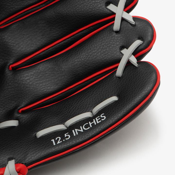 Actual product image Kipsta Ladies/men's baseball glove - BA100 LHT black/red (11.50")