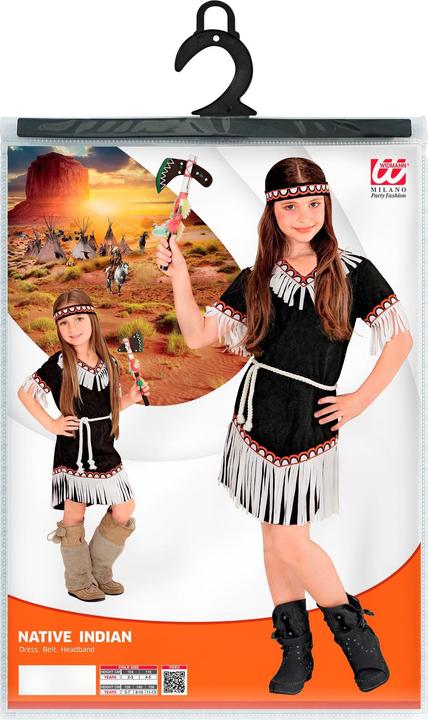 Image du produit Widmann Costume d'enfant fille indienne (140)