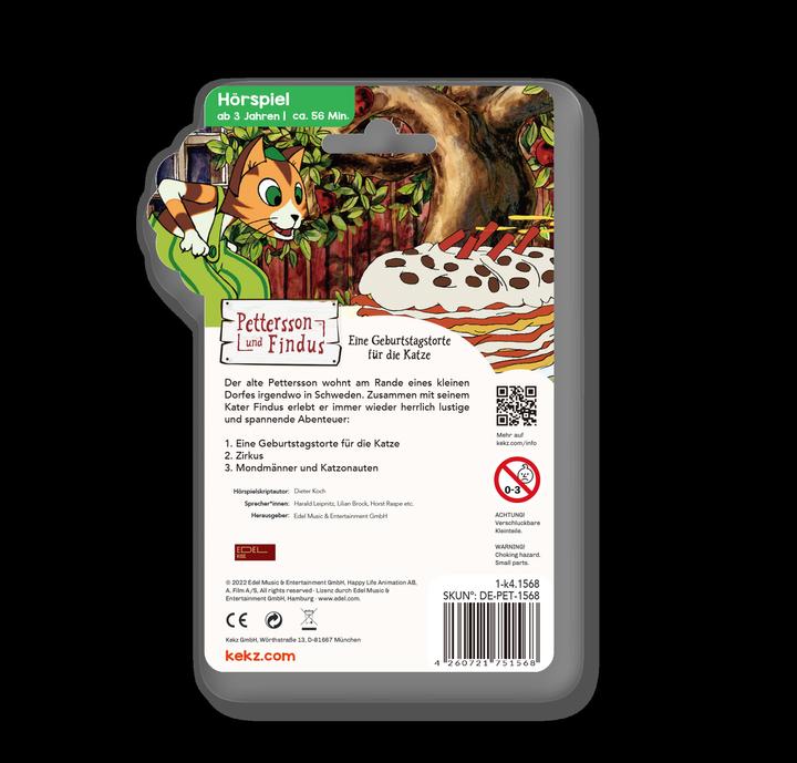 Produktbild Kekz 75156 PETTERSSON UND FINDUS - Eine Geburtstagstorte fuer die Katze drei Geschichten
