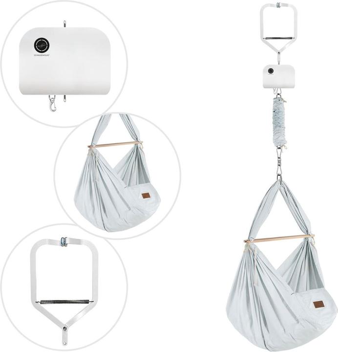 Actual product image Schmusewolke Door clamp with motor and organic spring cradle