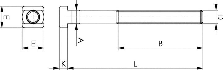 Actual product image Amf T-groove screw (1 Screws per piece)