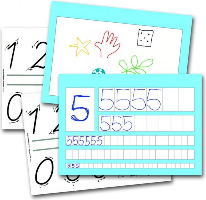 Actual product image Oxford Number learning notebook, A4 landscape (A4, Hardcover)