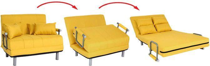 Produktbild Swisshandel24 Schlafsessel HWC-K29, Klappsessel Schlafsofa Gästebett Relaxsessel, Liegefläche 186x97cm  Stoff/Tex