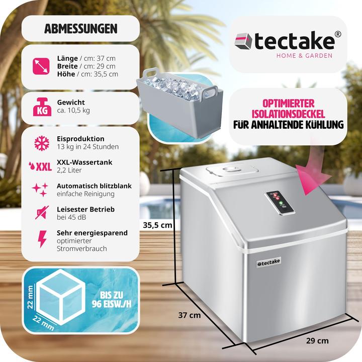 Actual product image tectake Ice cube machine (CH plug)