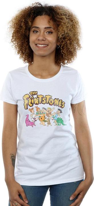Image du produit The Flintstones - T-shirt GROUP DISTRESSED - Femme (L)
