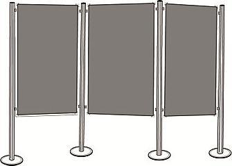 Actual product image Magnetoplan Stationary presentation wall (390.5 x 180 cm)