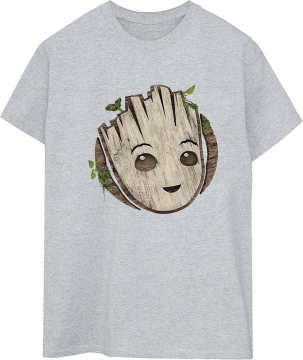 Image du produit - T-shirt AM GROOT WOODEN HEAD - Femme (S)