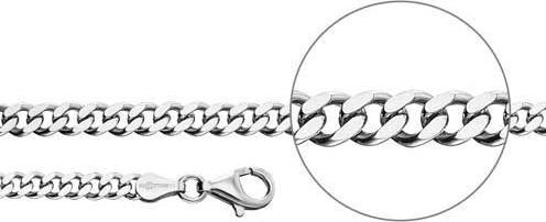 Produktbild Der Kettenmacher Panzerkette Silber Diamantiert 1,8 mm 40 cm (Sterling Silber 925, 40 - 45 cm)