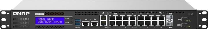 Actual product image QNAP Przełącznik zarządzalny QGD-1602P-C3558-8G-EU L2 PoE C3558