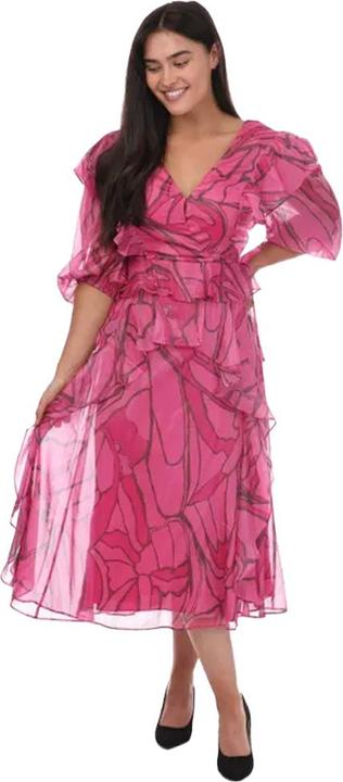 Immagine prodotto Ted Baker Victoir Abito Scamiciato Stampato Volant Donna (32 D)