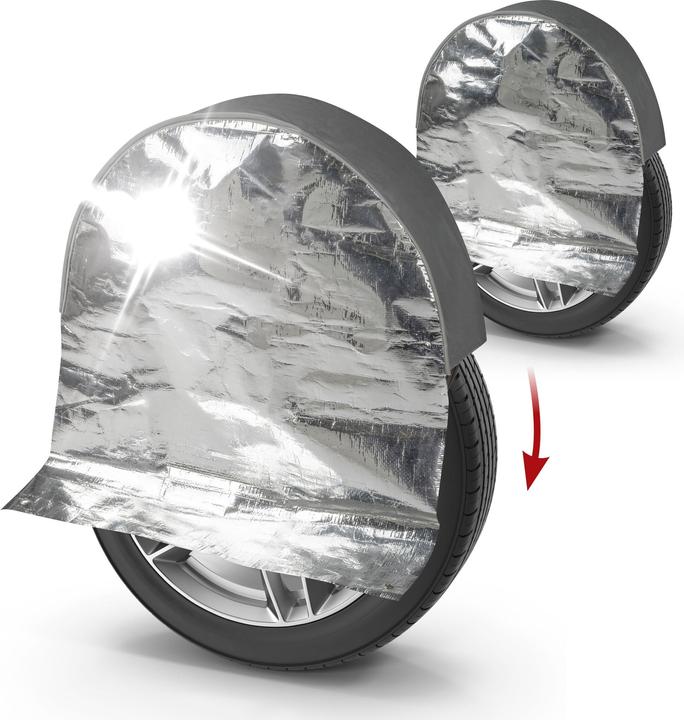 Image du produit Walser Enjoliveur de roue thermique, 2 pièces enjoliveurs de roue jusqu'à 17 pouces/195mm, enjoliveur de