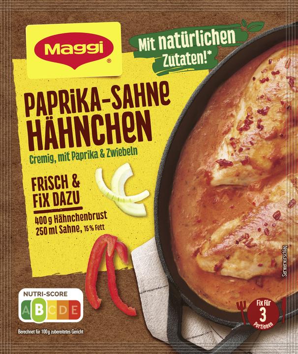 Produktbild Maggi FIX Paprika-Sahne Hähnchen (31 g)