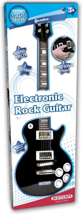 Image du produit Bontempi Guitare rock électrique noire (Allemand, Français, Italien, Anglais)