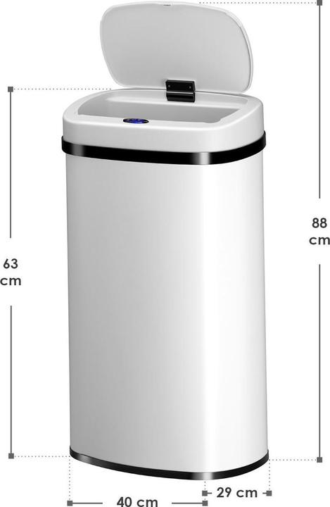 Actual product image Juskys Automatic waste bin with sensor (60 l)