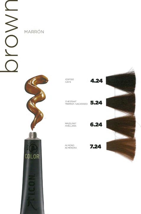 Actual product image I.C.O.N. ECOTECH COLOR natural colour #4.24 coffee 60 ml (4.24)