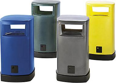 Image du produit kaiserkraft Collecteur de déchets en plastique pour l'extérieur (120 l)