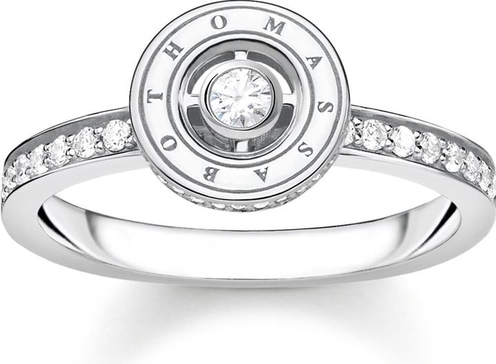 Image du produit Thomas Sabo Bague cercle pavé de pierres blanches argent (56, Argent 925)