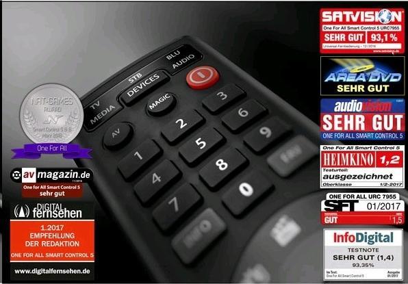 Actual product image One for All Smart Control 5 (Universal remote control, Infrared)