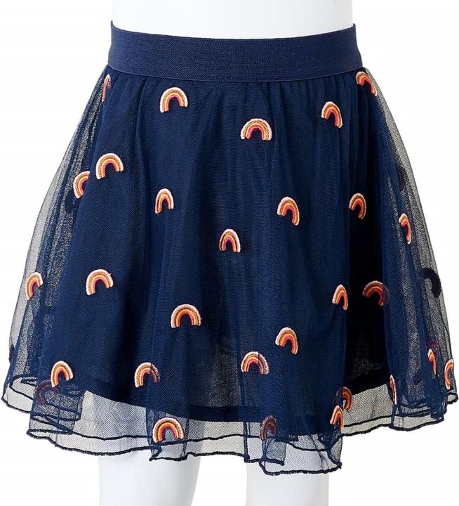 Immagine prodotto VidaXL Gonna per bambini con tulle blu navy 140,Materiale esterno: 100 (140)