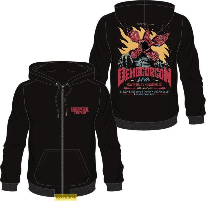 Difuzed STRANGER THINGS - Demogorgon - Pull à Capuche Homme (L) (L)