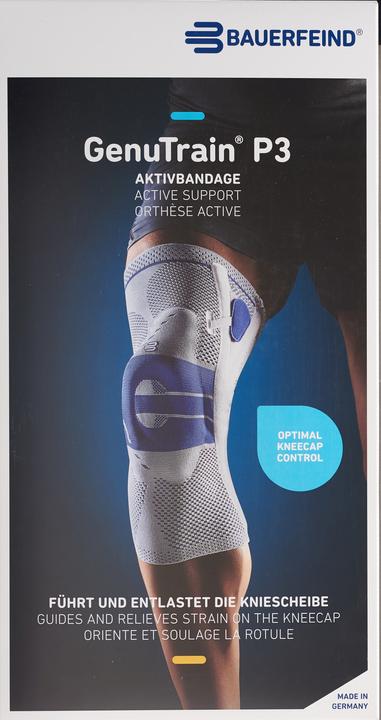 Produktbild GenuTrain P3 Aktivbandage Grösse 2 rechts titan (2)