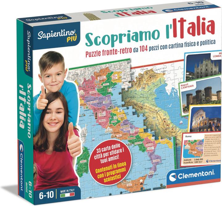 Clementoni Sapientino Lernspiel Lass uns Italien entdecken Smart (Italienisch)