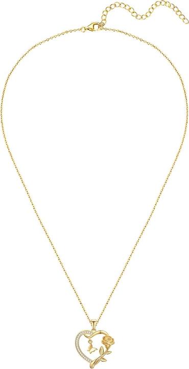 Actual product image Rafaela Donata Ladies necklace heart/butterfly/rose - 36612 (Sterling Silver)