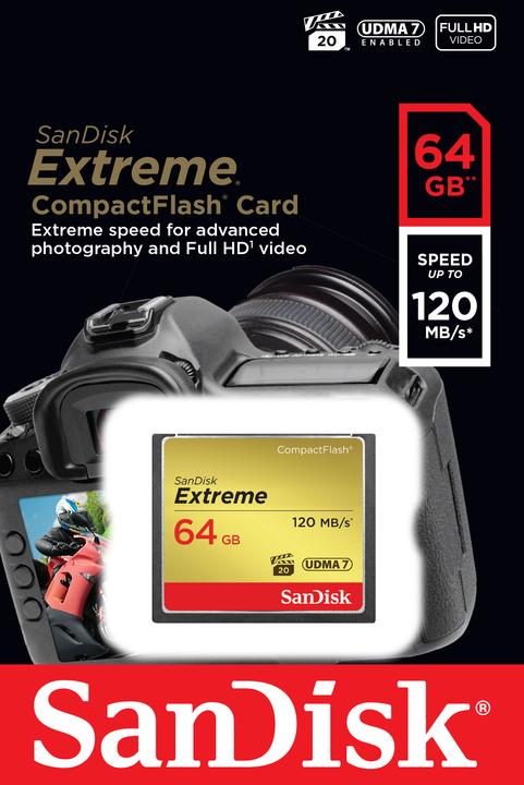 Produktbild SanDisk Extreme (64 GB, CF)