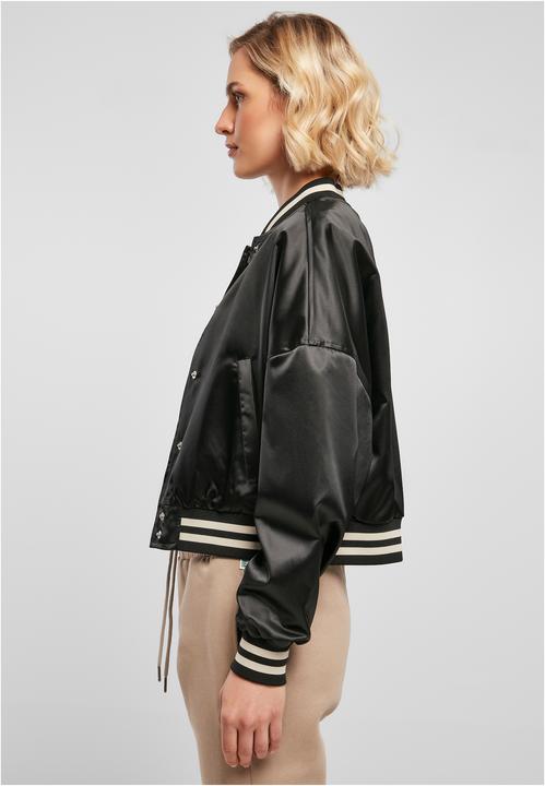 Actual product image Urban Classics College jacket Ladies Short Oversized Satin - 100945 (L)