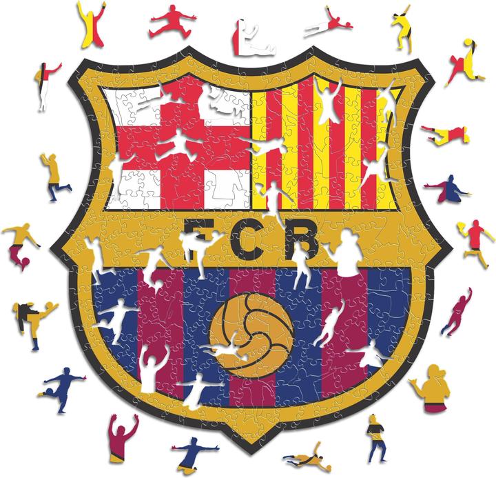 Iconic FC Barcelona - Logo - Holz Puzzle Grösse M (270 Teile) (270 Teile)