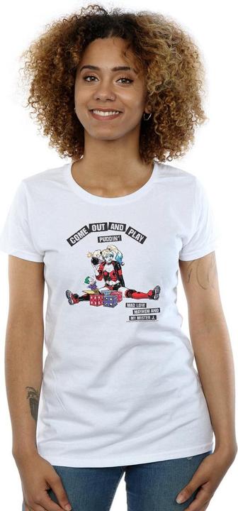 Image du produit - T-shirt HARLEY QUINN COME OUT AND PLAY - Femme (L)