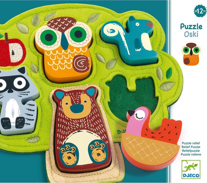 Actual product image Djeco Fabric puzzle Oski (5 pieces)
