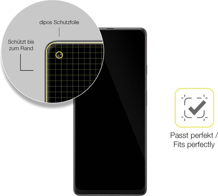 Produktbild Dipos Displayschutzfolie Full-Cover 3D (2 Stück, Cubot MAX3)