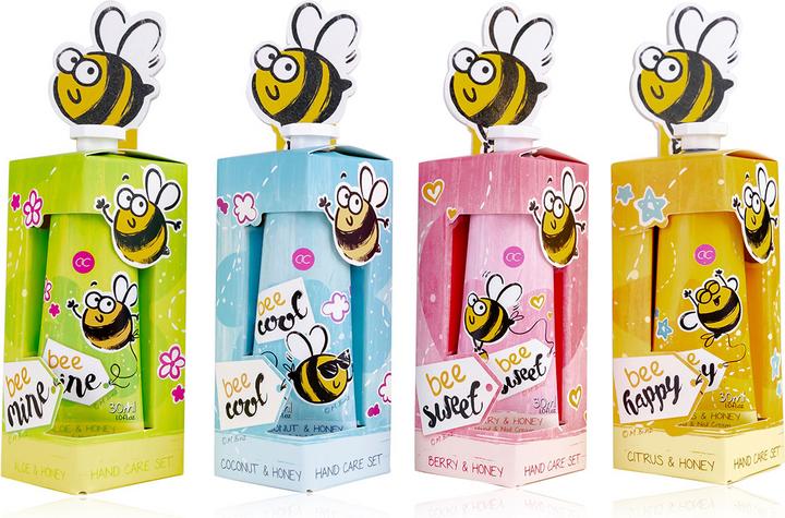 Productafbeelding Accentra Handverzorgingsset BEE HAPPY in geschenkverpakking, incl. 30ml hand- & nagelcrème, nagelvijl, 4