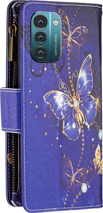Actual product image Cover-Discount Nokia G11 / G21 - wallet case butterflies (Nokia G21)
