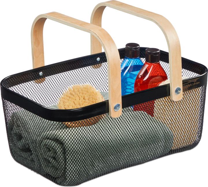 Image du produit Relaxdays Panier en fil métallique (1 x, 43 x 27 x 17.5 cm)