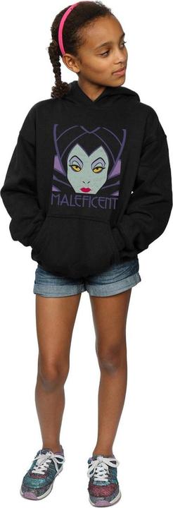Immagine prodotto Disney Maleficent Cropped Head Felpa con Cappuccio Ragazze (152, 158)