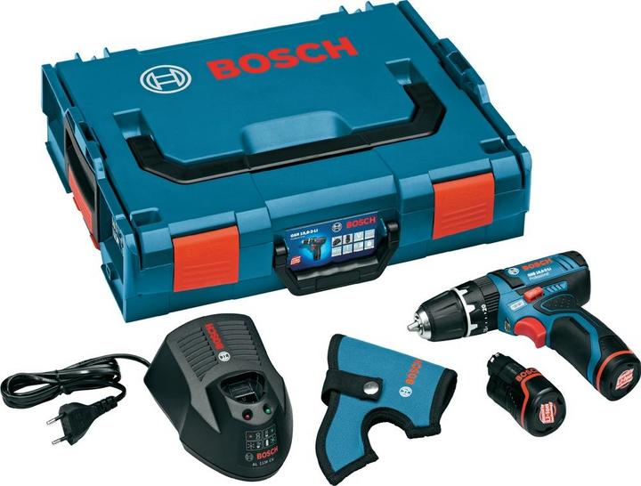 Actual product image Bosch Professional GSB 12-2-Li, 2 batteries incl. L-Boxx (Rechargeable battery operated)