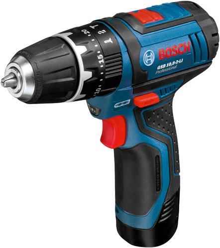 Actual product image Bosch Professional GSB 12-2-Li, 2 batteries incl. L-Boxx (Rechargeable battery operated)